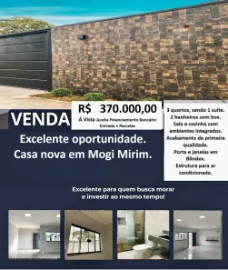Casa com 3 Quartos à venda, 167m² no Vila Dias, Mogi Mirim