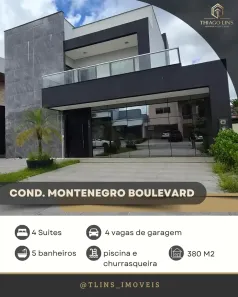 Casa de Condomínio com 4 Quartos para alugar, 380m² no Parque Verde, Belém