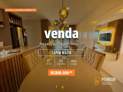 Apartamento com 3 Quartos à venda, 79m² no Capim Macio, Natal
