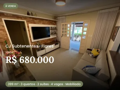 Casa com 3 Quartos à venda, 300m² no Flores, Manaus