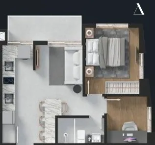 Apartamento com 1 Quarto à venda, 43m² no Santo Antônio, Joinville