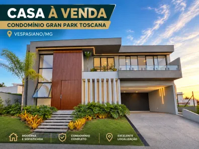 Casa de Condomínio com 5 Quartos à venda, 318m² no Gran Park, Vespasiano