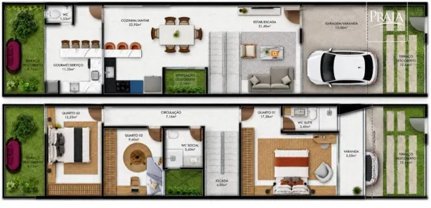 Casa com 3 Quartos à venda, 153m² no Jardim Asteca, Vila Velha