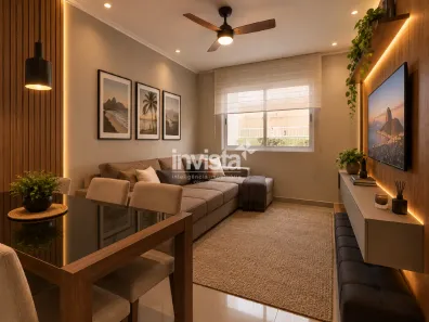 Apartamento com 1 Quarto à venda, 46m² no Boqueirão, Santos