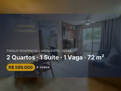 Apartamento com 2 Quartos à venda, 72m² no Parque Residencial Laranjeiras, Serra