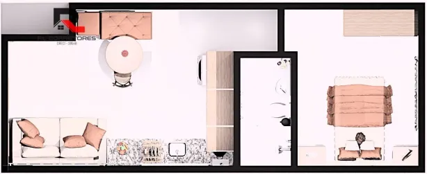 Apartamento com 1 Quarto à venda, 28m² no Cajuru, Curitiba