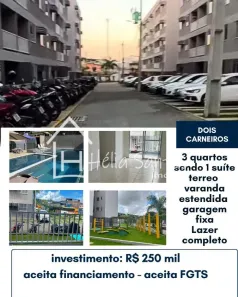 Apartamento com 3 Quartos à venda, 56m² no Dois Carneiros, Jaboatão dos Guararapes