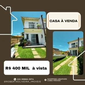 Sobrado com 2 Quartos à venda, 100m² no Orla 500 (Tamoios), Cabo Frio
