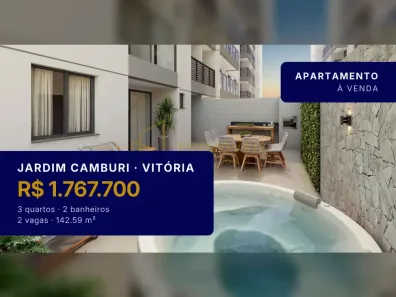 Apartamento com 3 Quartos à venda, 142m² no Jardim Camburi, Vitória