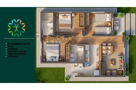 Casa com 2 Quartos à venda, 63m² no Bela Parnamirim, Parnamirim