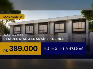 Casa com 2 Quartos à venda, 67m² no Residencial Jacaraípe, Serra