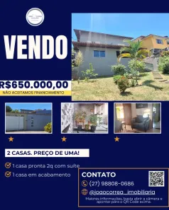 Casa com 2 Quartos à venda, 10m² no Conjunto Jacaraípe, Serra