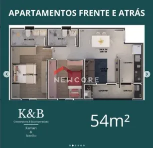 Apartamento com 2 Quartos à venda, 54m² no Rudge Ramos, São Bernardo do Campo