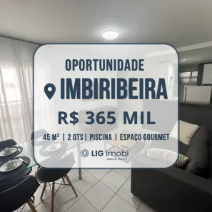Apartamento com 2 Quartos à venda, 45m² no Imbiribeira, Recife