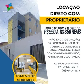 Kitnet com 1 Quarto para alugar, 33m² no Setor Sol Nascente, Goiânia