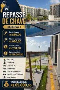 Apartamento com 2 Quartos à venda, 50m² no Cohatrac IV, São Luís