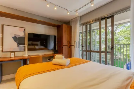 Apartamento com 1 Quarto para alugar, 25m² no Campo Belo, São Paulo