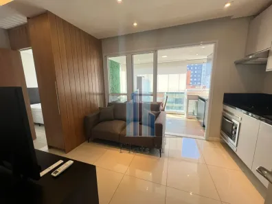 Apartamento com 1 Quarto para alugar, 42m² no Cidade Monções, São Paulo