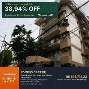 Apartamento com 3 Quartos à venda, 185m² no Adrianópolis, Manaus