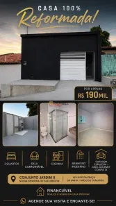 Casa com 2 Quartos à venda, 57m² no Jardim, Nossa Senhora do Socorro
