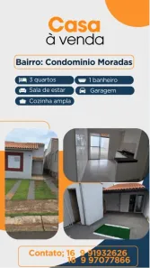 Casa com 3 Quartos à venda, 64m² no Recreio dos Bandeirantes, Uberaba