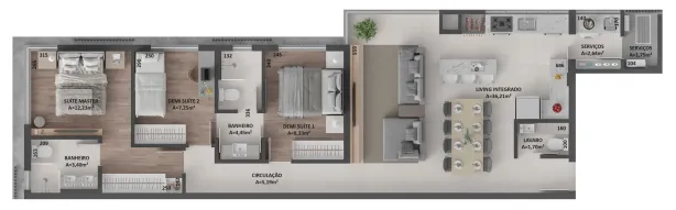 Apartamento com 2 Quartos à venda, 75m² no Anita Garibaldi, Joinville