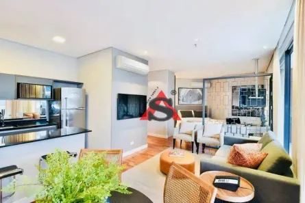Apartamento com 1 Quarto para venda ou aluguel, 65m² no Vila Olímpia, São Paulo