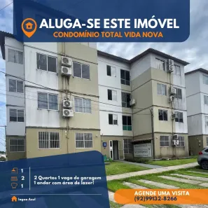 Apartamento com 2 Quartos para alugar, 43m² no Lago Azul, Manaus