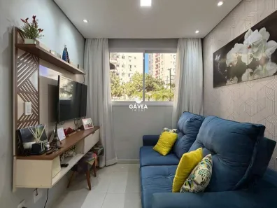 Apartamento com 2 Quartos para alugar, 46m² no Areia Branca, Santos