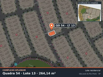 Lote/Terreno à venda, 264m² no Eparque Mirage, São José do Rio Preto