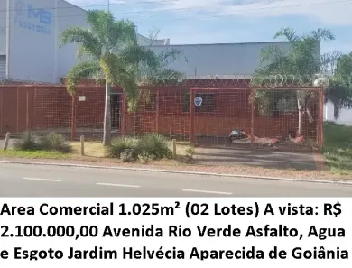 Lote/Terreno à venda, 1025m² no Jardim Helvécia, Aparecida de Goiânia