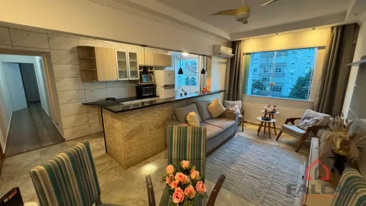 Apartamento com 2 Quartos para alugar, 82m² no José Menino, Santos