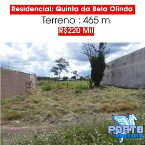 Lote/Terreno à venda, 465m² no Quinta da Bela Olinda, Bauru