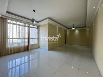Apartamento com 3 Quartos para alugar, 101m² no Gonzaga, Santos