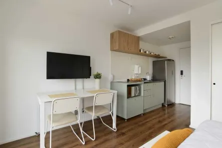 Apartamento com 1 Quarto para alugar, 26m² no Indianópolis, São Paulo