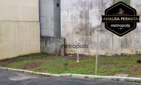 Lote/Terreno à venda, 255m² no Vila Alzira, Santo André