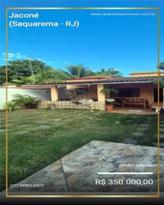 Casa com 1 Quarto à venda, 360m² no Jaconé (Sampaio Correia), Saquarema