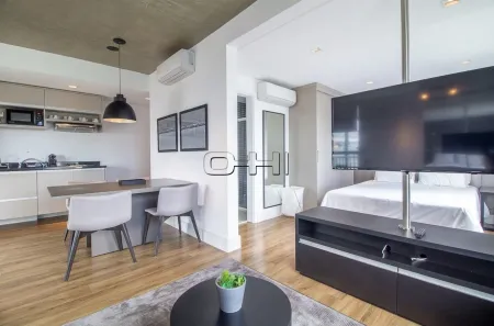 Apartamento com 1 Quarto para alugar, 63m² no Cidade Monções, São Paulo