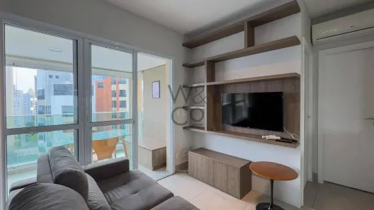 Apartamento com 1 Quarto para alugar, 38m² no Cidade Monções, São Paulo