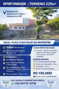 Lote/Terreno à venda, 225m² no Residencial Votorantim Park I, Votorantim