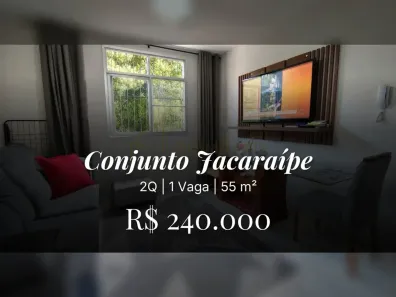 Apartamento com 2 Quartos à venda, 55m² no Conjunto Jacaraípe, Serra