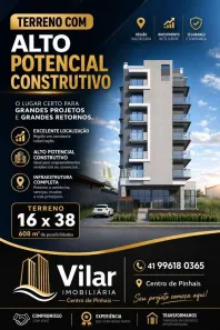 Lote/Terreno à venda, 608m² no Centro, Pinhais