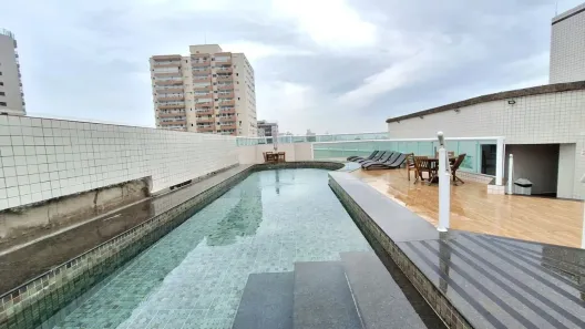 Apartamento com 2 Quartos para alugar, 80m² no Guilhermina, Praia Grande