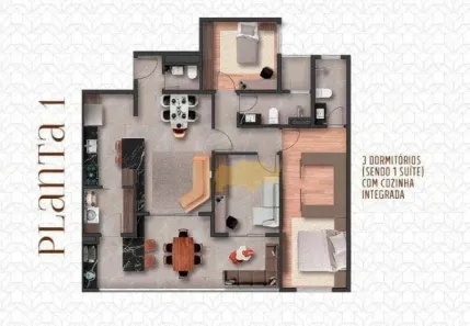 Apartamento com 3 Quartos à venda, 104m² no Alto do Santana, Rio Claro