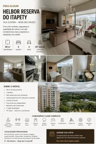 Apartamento com 3 Quartos para alugar, 90m² no Vila Oliveira, Mogi das Cruzes