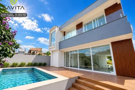 Casa de Condomínio com 3 Quartos à venda, 368m² no Ponta Aguda, Blumenau