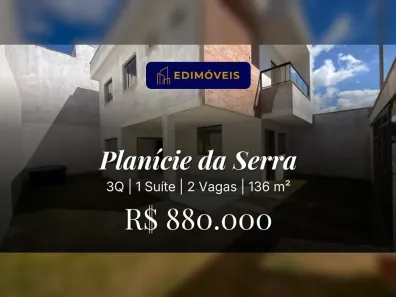 Casa com 3 Quartos à venda, 136m² no Planície da Serra, Serra