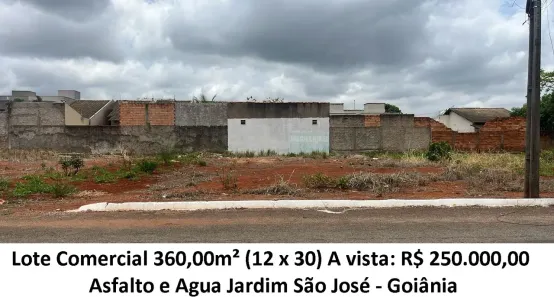 Lote/Terreno à venda, 360m² no Jardim São José, Goiânia