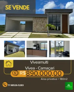 Casa com 3 Quartos à venda, 180m² no Vívea, Camaçari