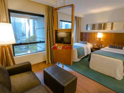 Flat com 1 Quarto à venda, 30m² no Cidade Monções, São Paulo